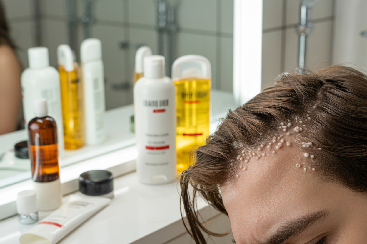 Your Hair Products Are Clogging Your Pores Without You Knowing